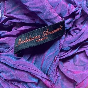 Purple/Pink Shimmering Silk Designer Scarf